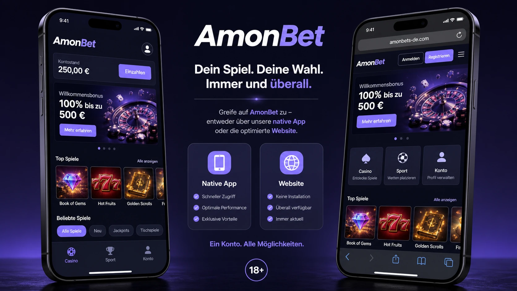 Gibt es eine AmonBet App?