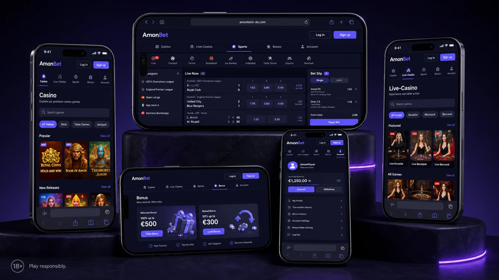 Mobile Nutzung und AmonBet App